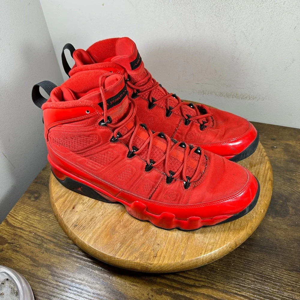 Jordan 9 Retro Chile Red Mens Size 13 Red Black CT8019-600 Basketball Shoes